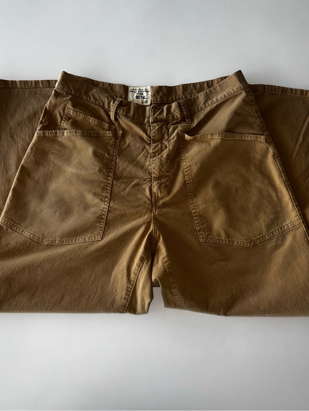 Nili Lotan Shon Cotton Barrel Leg Pants